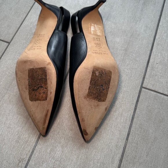 Via Spiga Blake Slingback Calf Leather Heels - Picture 4 of 4